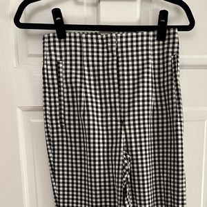 Cropped gingham Zara cigarette Zara pant size S